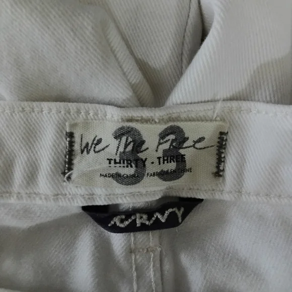 We The Free Sz. 33 Ice Queen CRVY Gia High Rise Wide-Leg Jeans - Picture 12 of 16